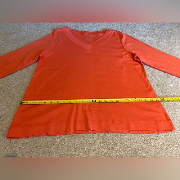 Chico’s V-neck Pima cotton 3/4 length sleeve tee - Picture 5 of 10